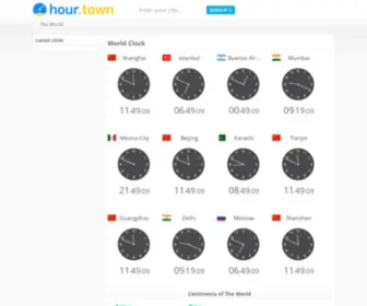 Hour.town(World Clock) Screenshot