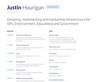 Hourigan.ie(Justin Hourigan) Screenshot