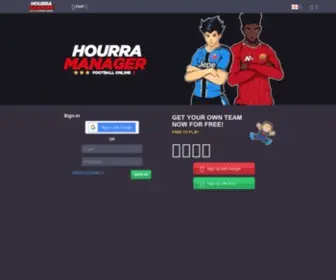 Hourra-Manager.com(Hourra Manager Football) Screenshot