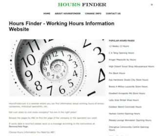 Hoursfinder.com(Hours Finder) Screenshot