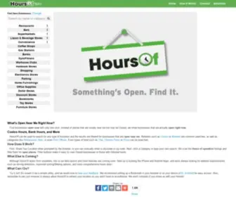 Hoursof.com(What Is Open Today Near Me) Screenshot