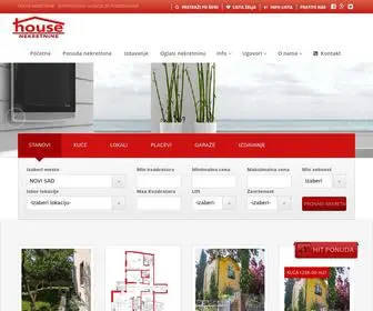 House-Nekretnine.com(Prodaja i izdavanje nekretnina u Novom Sadu i okolini. Pouzdano) Screenshot