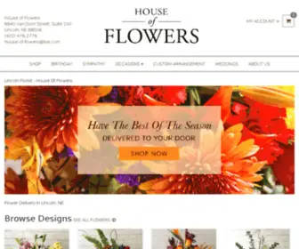 House-OF-Flowers.com(Lincoln Florist) Screenshot