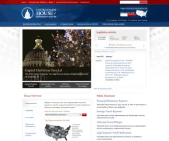 House.gov(Home page of the United States House of Representatives) Screenshot
