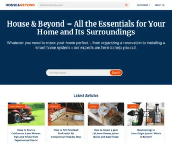Houseandbeyond.org(All the Essentials for Your Home and Its Surroundings) Screenshot