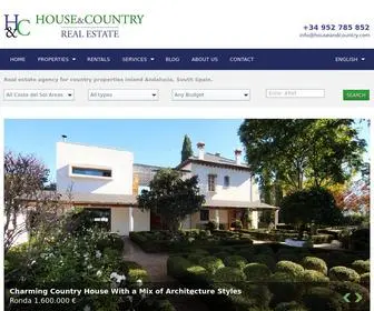 Houseandcountry.com(Luxury property experts in benahavis and costa del sol) Screenshot