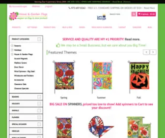 Houseandgardenflags.com(Decorative Outdoor House and Garden Flags) Screenshot