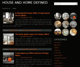 Houseandhomedefined.com(House and Home Defined) Screenshot