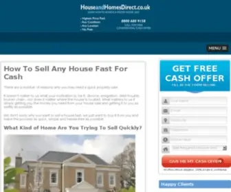 Houseandhomesdirect.co.uk(Cash Property Buyer) Screenshot