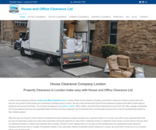 Houseandofficeclearance.co.uk(House and Office Clearance Ltd) Screenshot