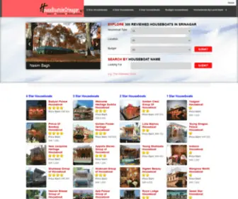 Houseboatsinsrinagar.net(Houseboats in Srinagar) Screenshot