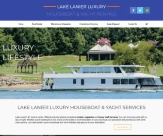 Houseboatslakelanier.com(Lake Lanier Luxury) Screenshot