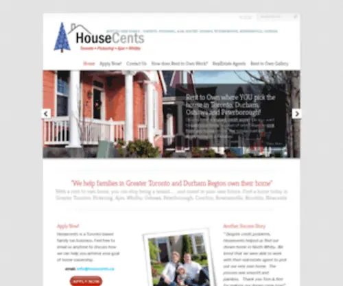 Housecents.ca(Rent to Own Homes) Screenshot