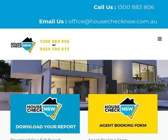 Housechecknsw.com.au(HouseCheck NSW) Screenshot