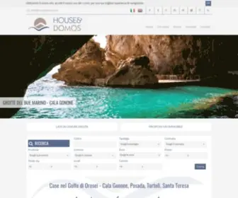 Housedomos.com(House Domos Immobiliare Cala Gonone) Screenshot