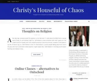 Housefulofchaos.com(Christy's Houseful of Chaos) Screenshot