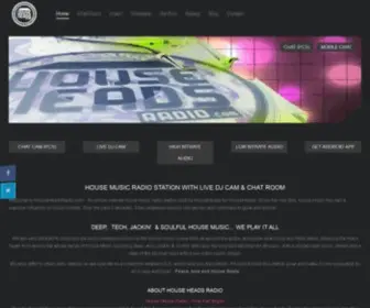 Househeadsradio.com(House Music Radio Station) Screenshot