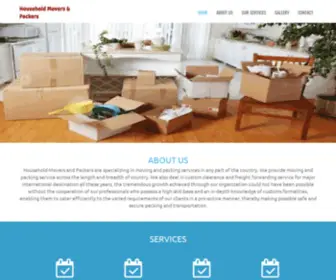 Householdmoversandpackers.com(Household Movers and Packers) Screenshot