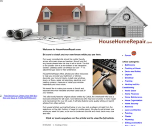 Househomerepair.com(Home improvement) Screenshot