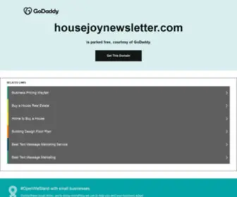 Housejoynewsletter.com(Housejoynewsletter) Screenshot