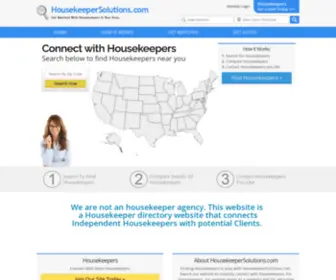 Housekeepersolutions.com(Housekeepers Directory) Screenshot