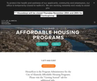 Housekeys17.com(City of Alameda Housing Programs) Screenshot