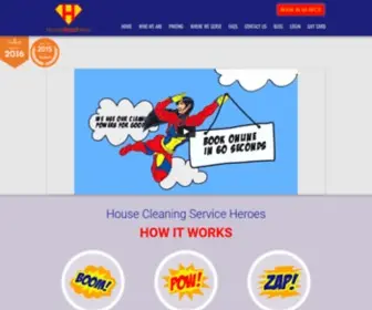 Housemaidhero.com(House Cleaning Company in Santa Clara Welcome to House) Screenshot