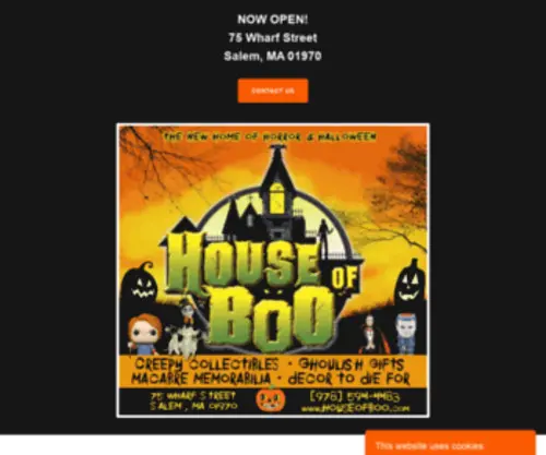 Houseofboo.com(House of Boo) Screenshot