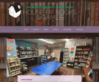 Houseofbooksandgames.com(House of Books & Games) Screenshot