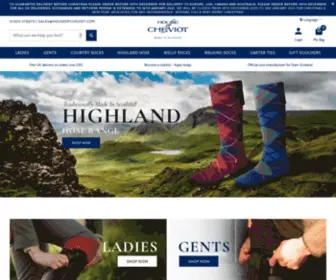 Houseofcheviot.com(Luxury Mens and Ladies Wool Socks and Kilt Hose from House of Cheviot) Screenshot