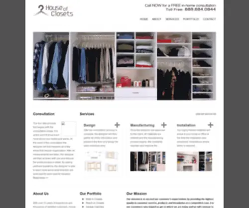 Houseofclosets.com(House of Closets) Screenshot