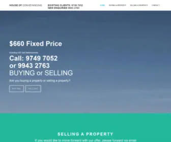 Houseofconveyancing.com(House of Conveyancing) Screenshot