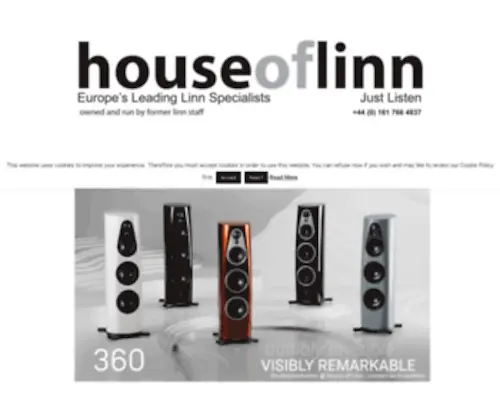 Houseoflinn.com(House of Linn Europe's Leading Linn Specialists) Screenshot