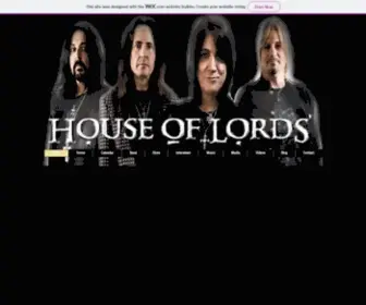 Houseoflordsband.com(The HOUSE OF LORDS Band (Information) Screenshot