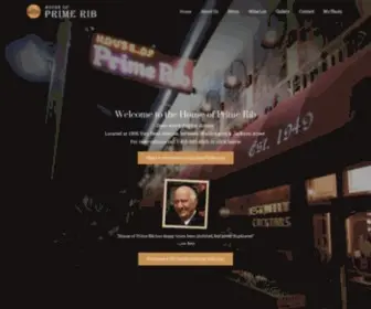 Houseofprimerib.net(The House of Prime Rib serves well) Screenshot