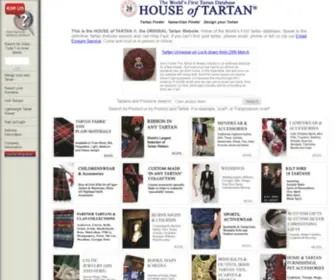 Houseoftartan.co.uk(Tartan Fabrics Kilts Tartan Ribbon in Any Scottish Tartan) Screenshot