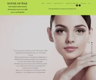 Houseofwaxsalon.net(Mysite) Screenshot