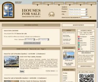 Houses-For-Sale.ca(Houses for sale) Screenshot