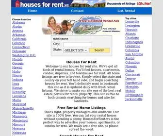 Housesforrent.ws(Houses For Rent) Screenshot