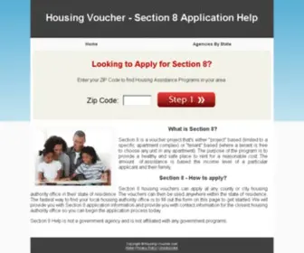 Housing-Voucher.com(Section 8 Vouchers) Screenshot