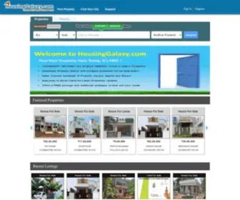 Housingalaxy.com(South India Real estate Portal) Screenshot