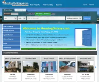 Housinggalaxy.com(South India Real estate Portal) Screenshot
