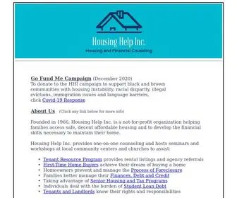 Housinghelpinc.org(Housing Help Inc) Screenshot