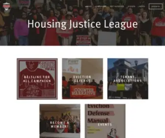 Housingjusticeleague.org(Housing Justice League) Screenshot