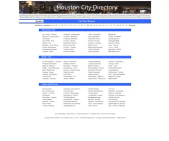 Houston-City-Directory.com(Houston City Directory) Screenshot