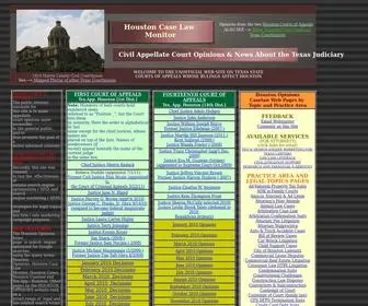 Houston-Opinions.com(Houston Case Law Monitor) Screenshot