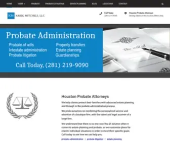 Houston-Probate-Law.com(Kreig Mitchell LLC) Screenshot