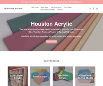 Houstonacrylic.com(Houston Acrylic) Screenshot