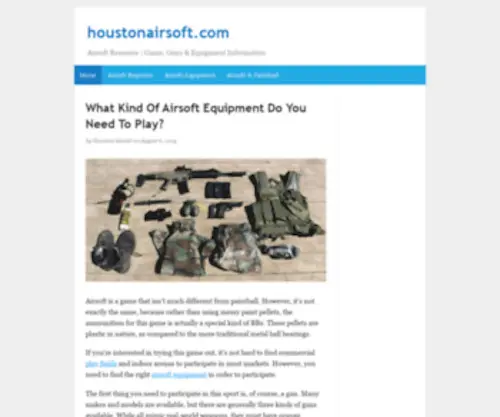 Houstonairsoft.com(Houston Airsoft) Screenshot
