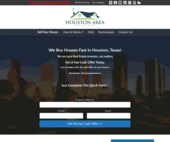 Houstonareahomecashbuyers.com(We buy houses fast Houston TX) Screenshot